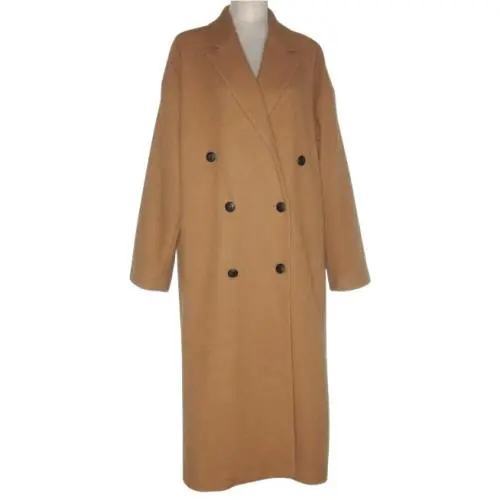 Rag Bone Womens Thea Wool Blend Italian Fabric Coat L Camel