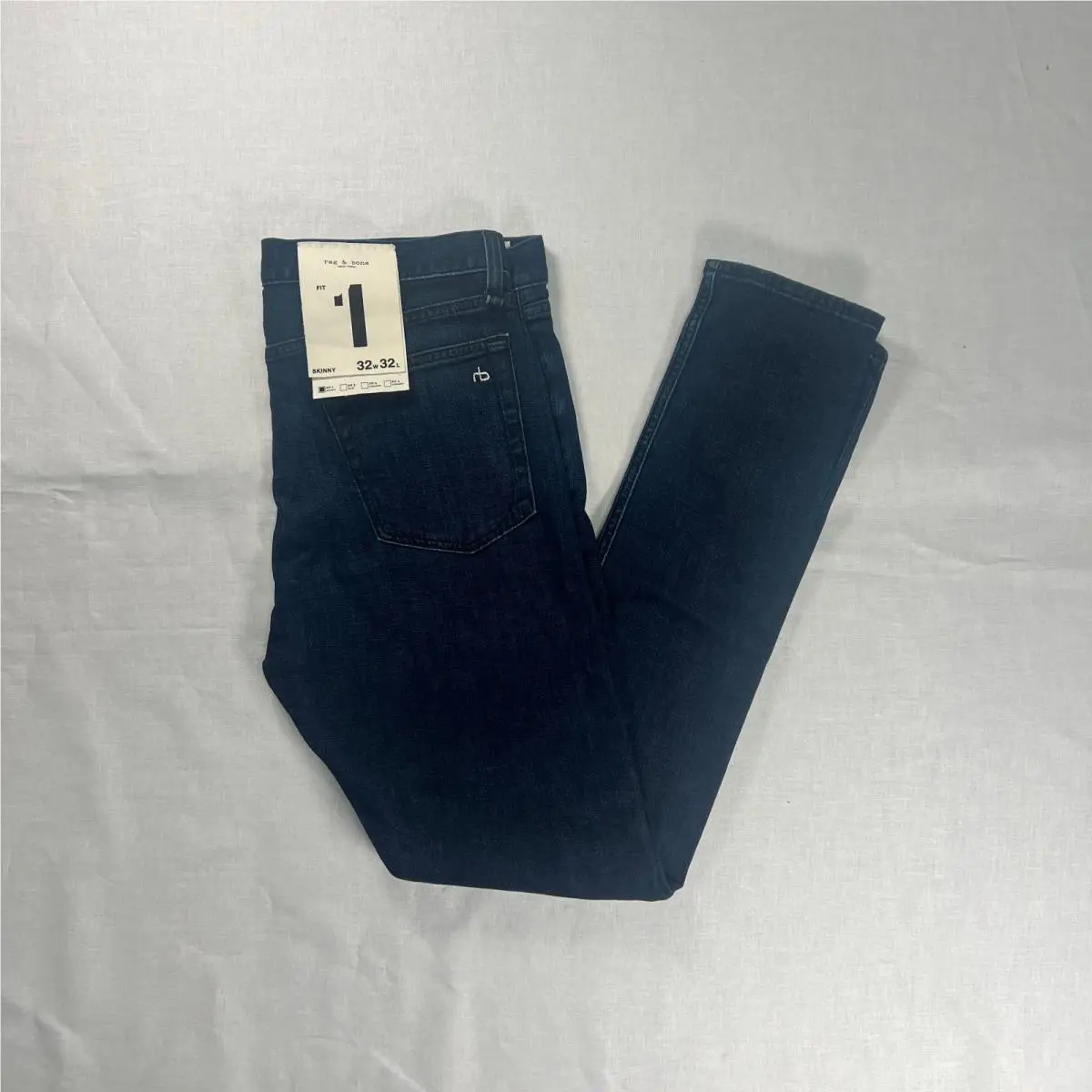 Rag Bone Fit 1 Skinny Jeans Aero Stretch Otis Dark Wash Denim 32x32 Men`s