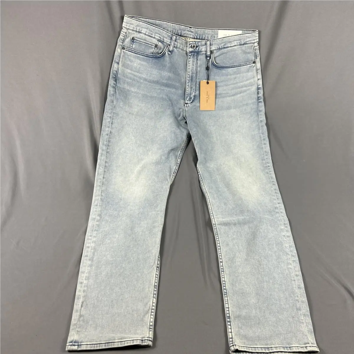 Rag Bone Jeans Fit 2 Action Loopback Slim 38 x 32 Ford Blue Cotton