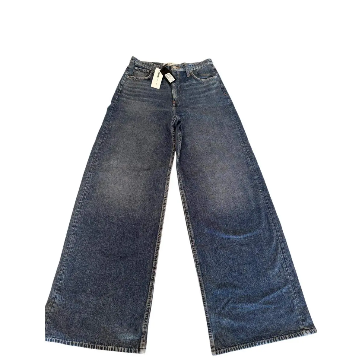 Rag Bone Miramar Terry Sofie Full Length Wide Leg Jeans Kimber Wash Sz 28 by Rag & Bone