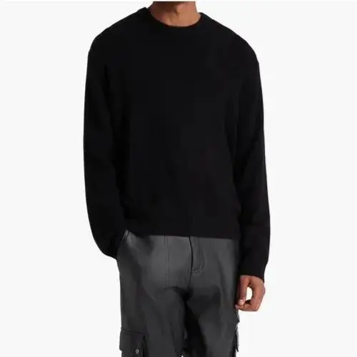 Rag Bone Cashmere Downing Sweater Crew Black M by Rag & Bone