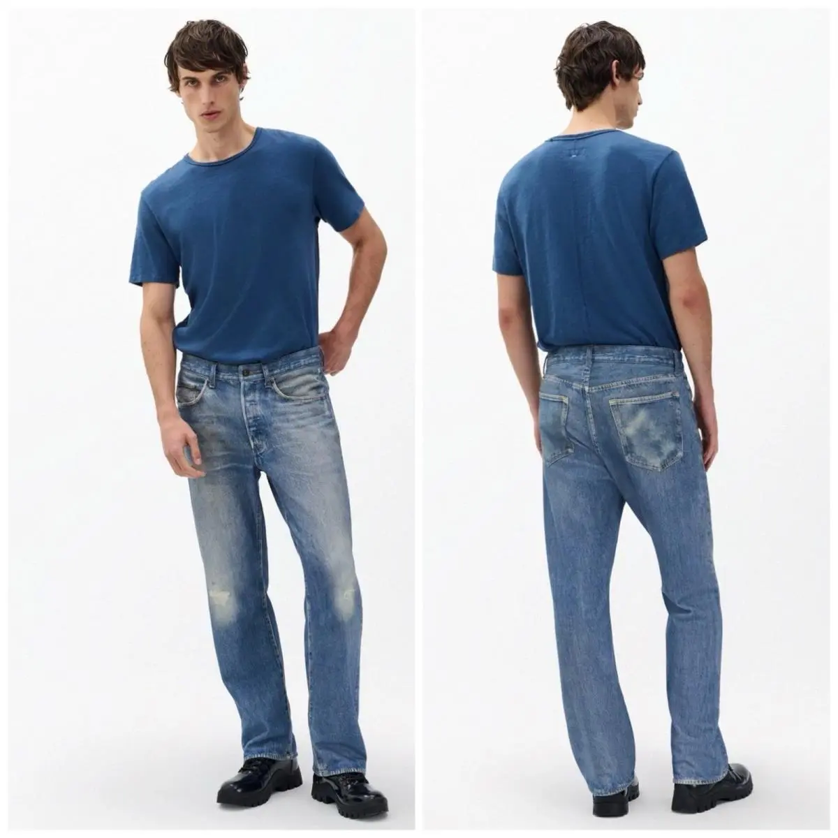 Rag Bone Fit 4 Miramar Terry Straight Jeans In Dover Size: 36 by Rag & Bone