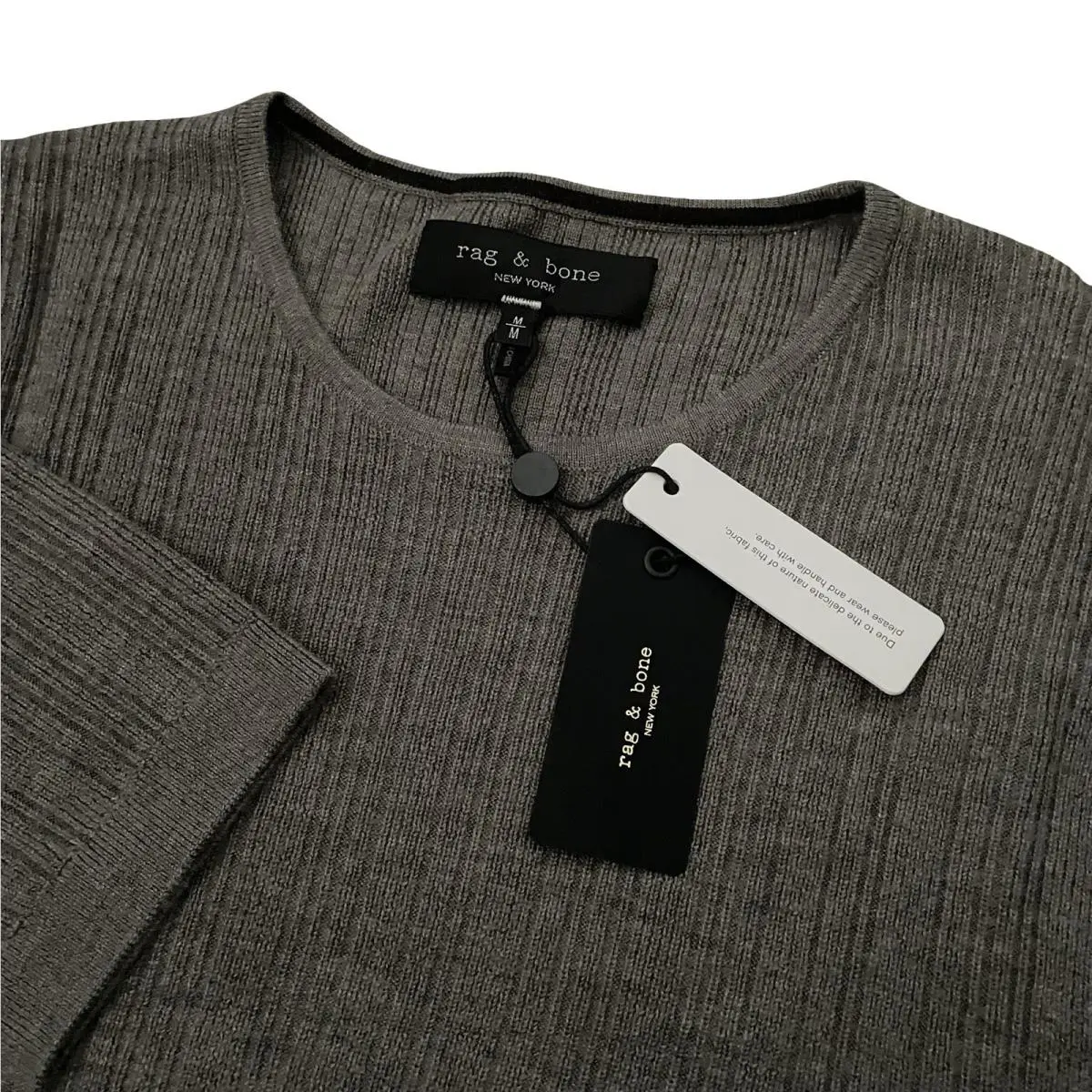 Rag Bone Crawford Luxury Wool Cashmere Blend Tee Brown Mens Medium by Rag & Bone