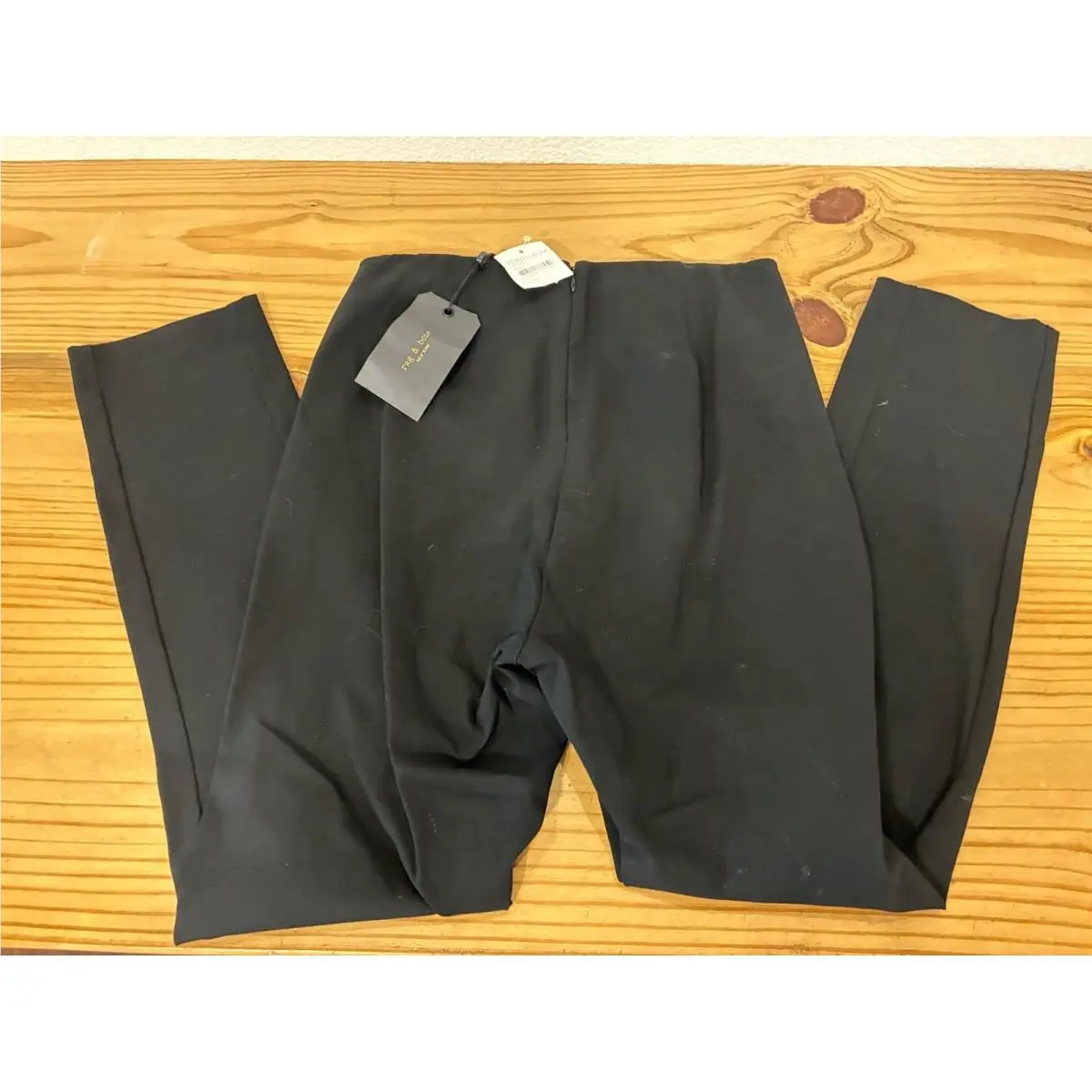 Rag Bone Simone Pant Black High Rise Slim Stretch Trousers W2557223A Size 6