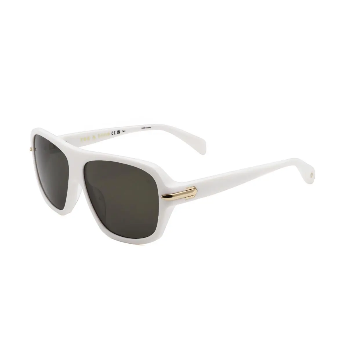 Rag Bone Unisex 57 mm White Sunglasses RNB6005-S-VK6-57