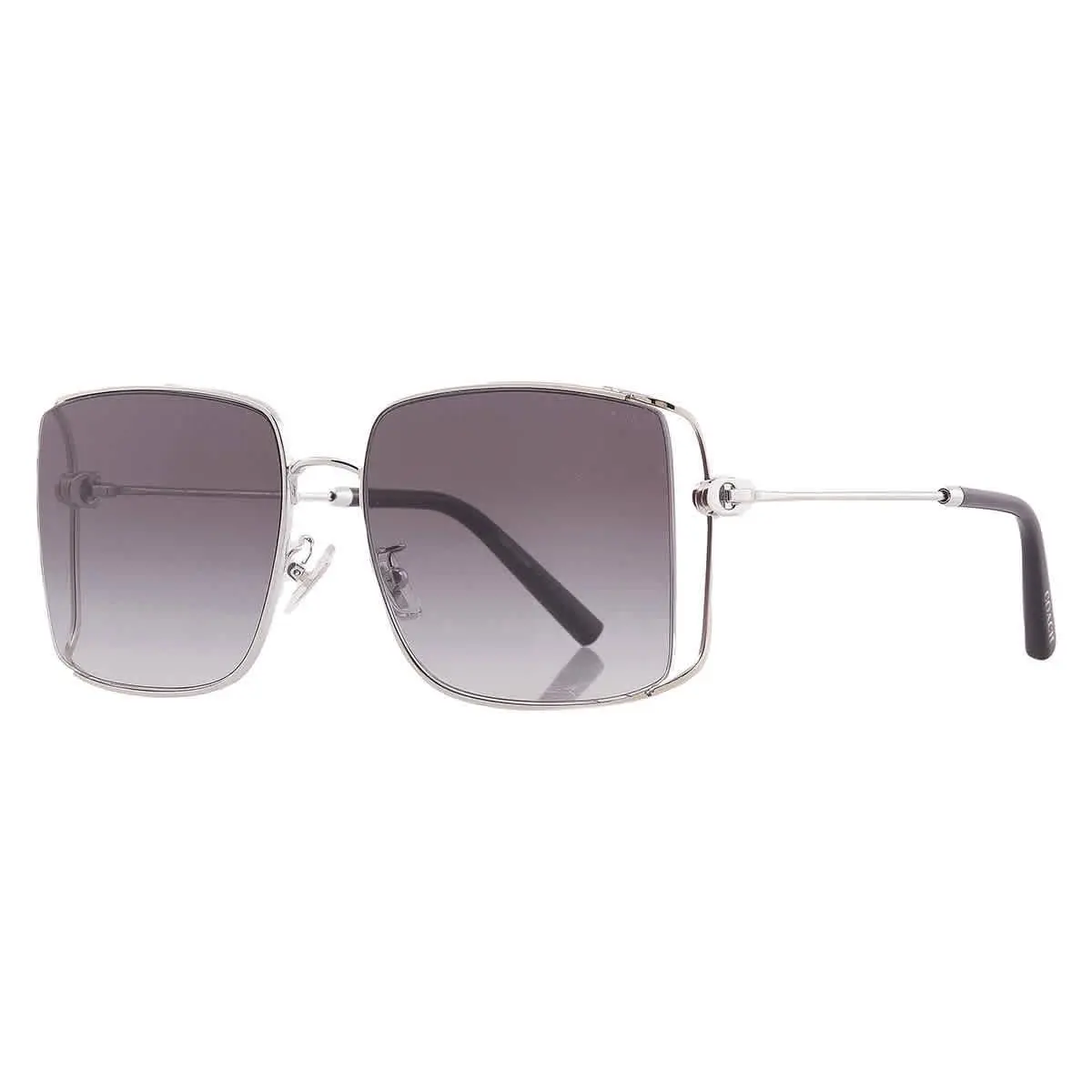 Coach Grey Gradient Square Ladies Sunglasses HC7174D 90013C 59 HC7174D 90013C 59