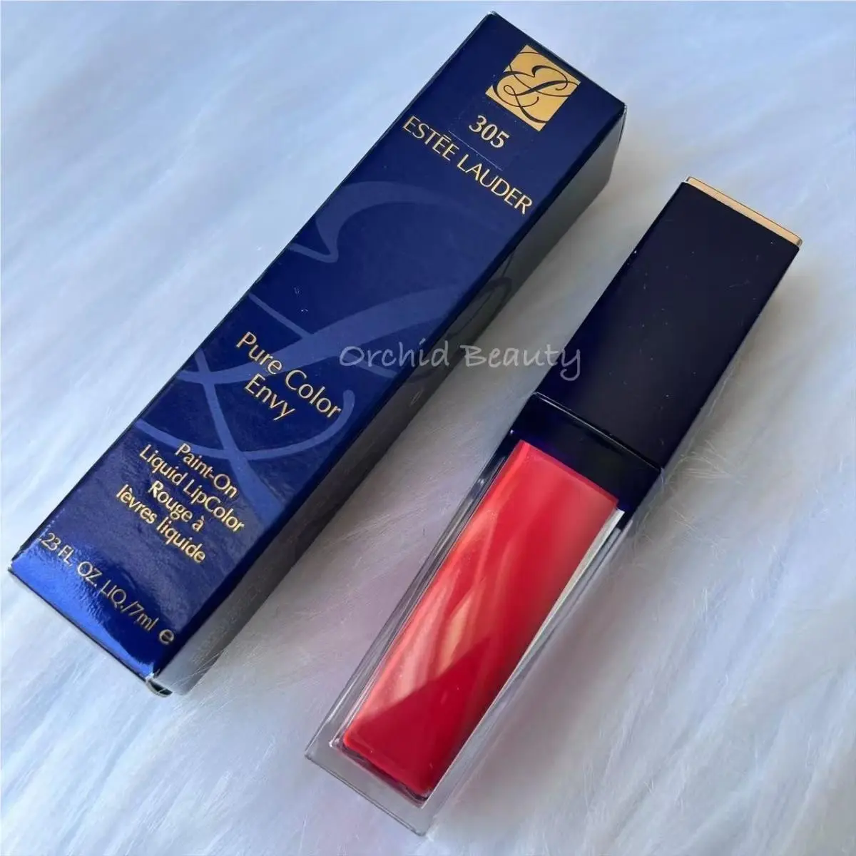 Estee Lauder Paint On Liquid Lip Color Full Size 305 Patently Peach (Vinyl) by Estée Lauder