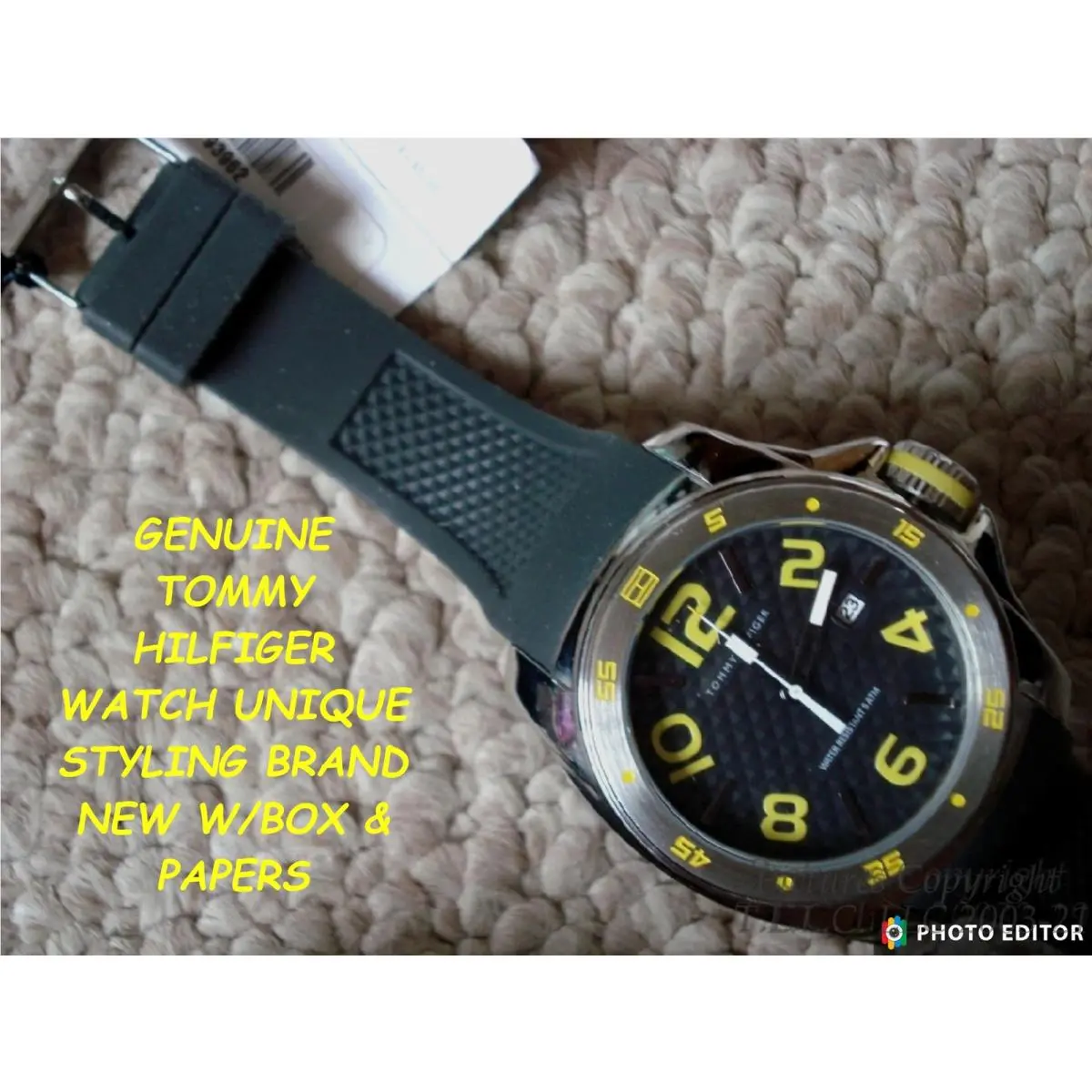 +$50BONUS-NEW/NWT Bold Looking Dive Style 1790712 Tommy Hilfiger Watch