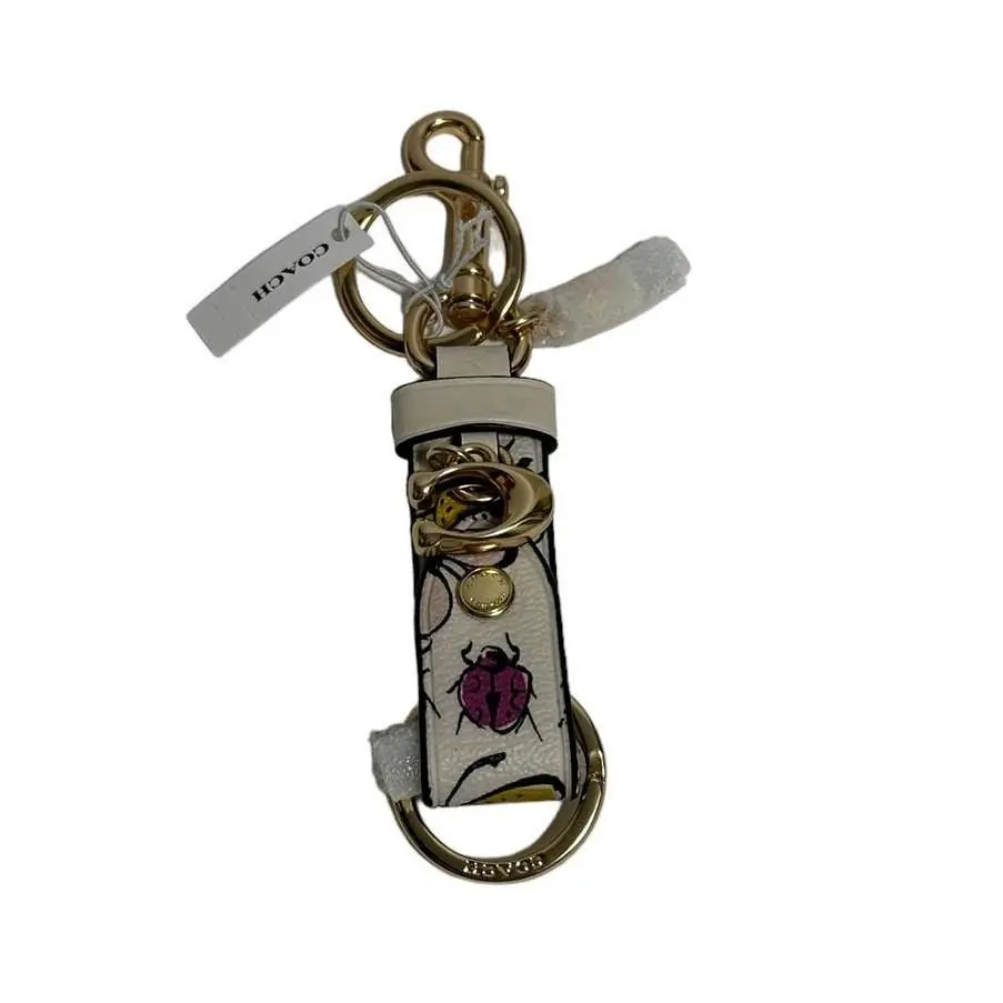 Coach Trigger Snap Bag Charm with Creature Print Keycha