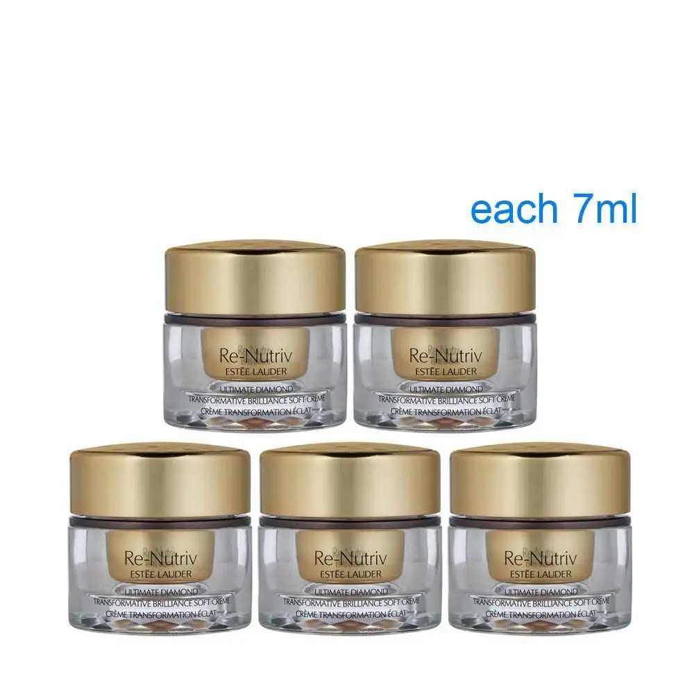 5 x Estee Lauder Re-nutriv Ultimate Diamond Brilliance Soft Creme 7ML=35ML