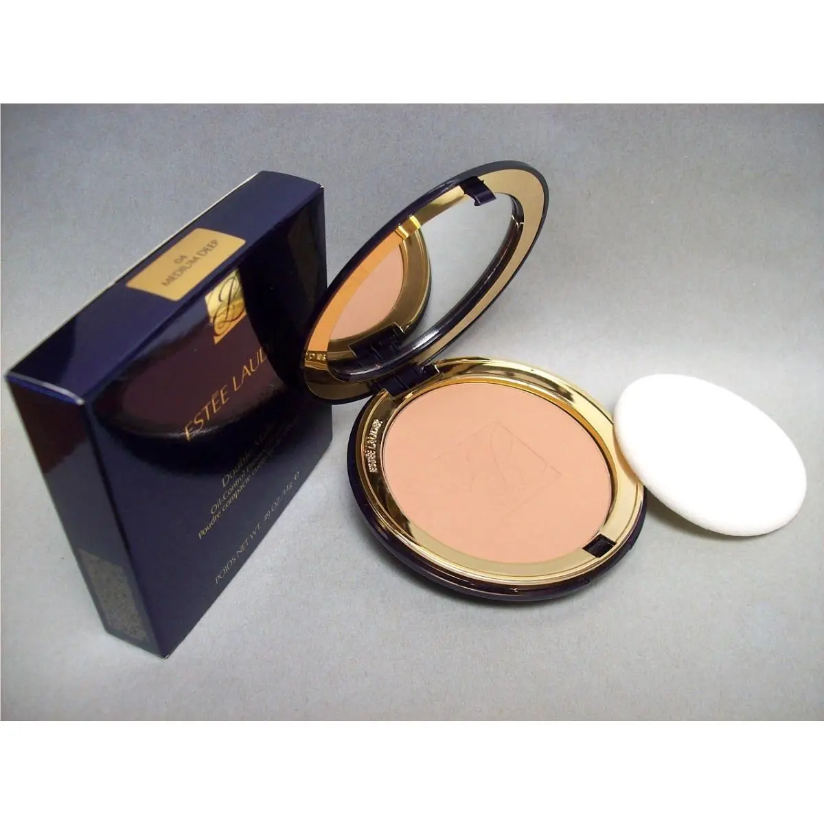 Estee Lauder Double Matte Oil-control Pressed Powder 04 Medium Deep .49 oz