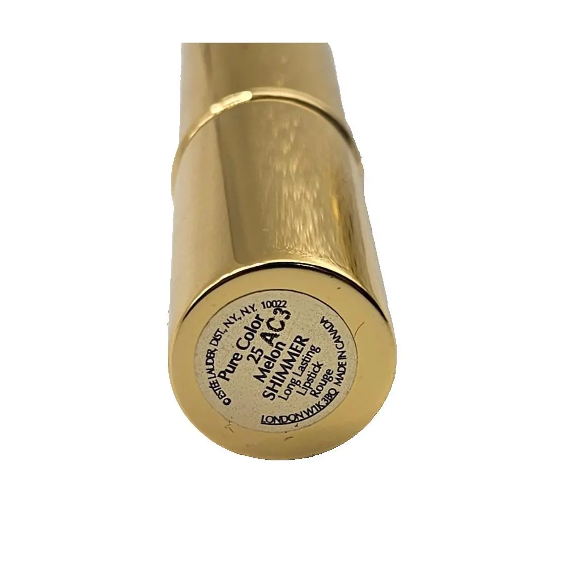 Estee Lauder Pure Color Long Lasting Lipstick 25 Melon Shimmer Full Size
