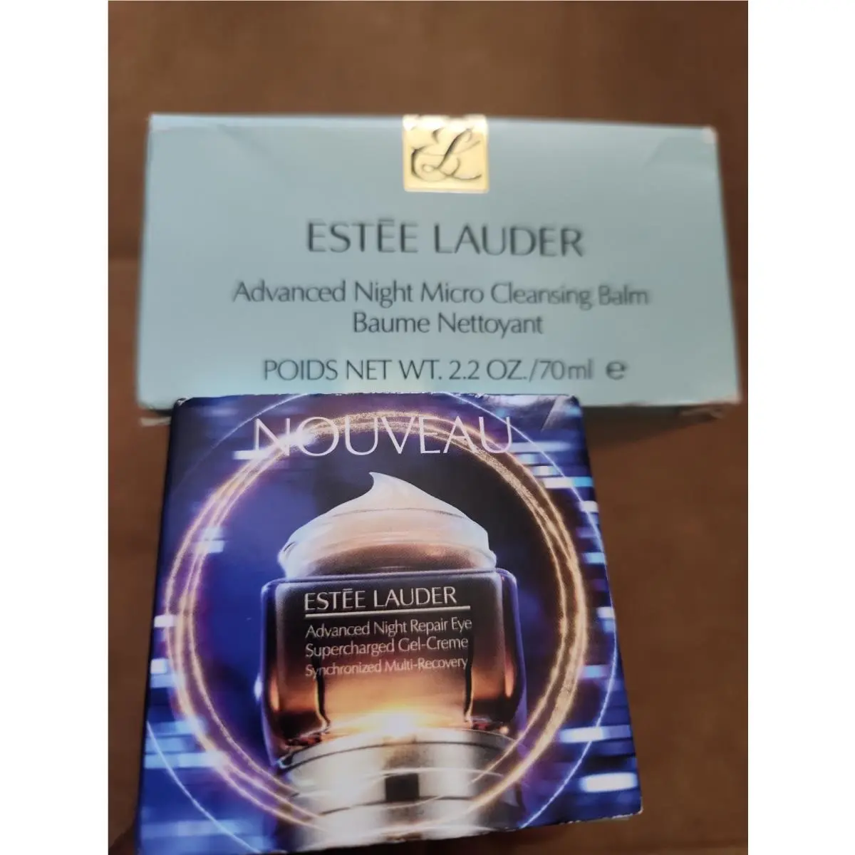 Estee Lauder Advanced Night Repair Eye Gel .5oz/15ml Cleansing Balm 2.2oz/70ml