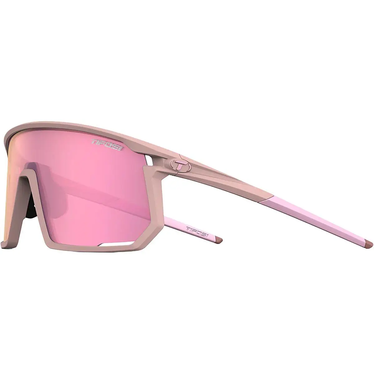 Optics Moab Sunglasses Matte Pink/Clarion Rose/AC Red/Clear by Tifosi