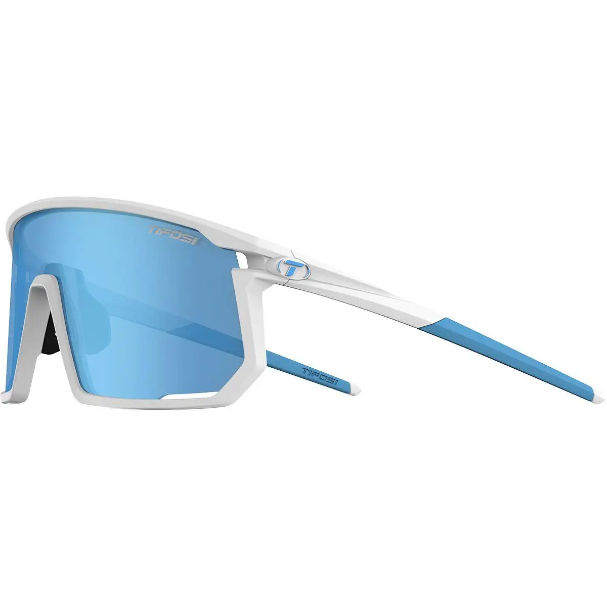 Optics Moab Sunglasses Matte White/Clarion Blue/AC Red/Clear by Tifosi