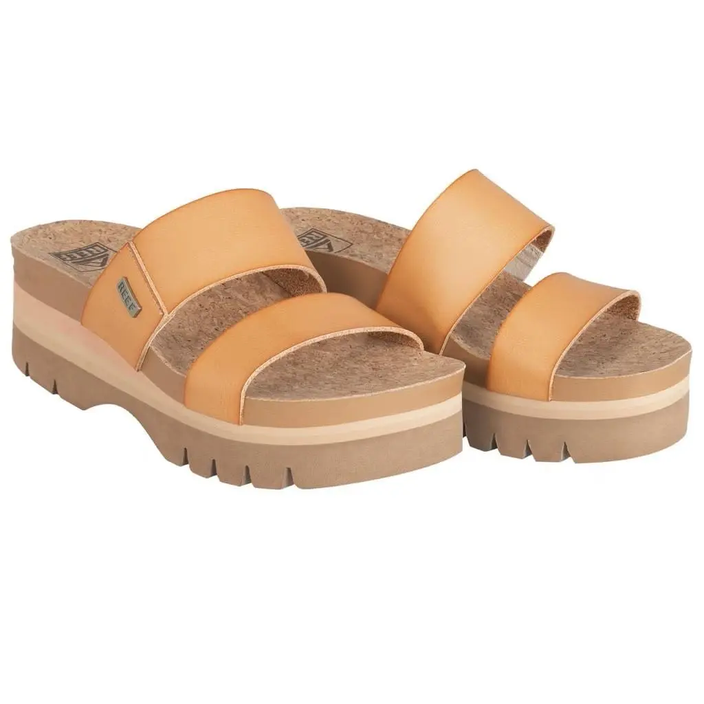 Reef Cushion Vista Higher Natural Platform Comfort Sandals CJ0655 Women`s Size 9