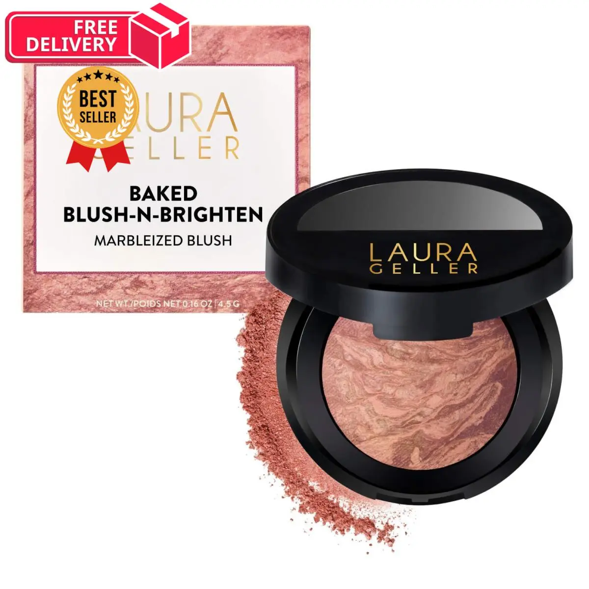 Laura Geller Baked Blush-n-brighten 1.6 Ounce Pack of 1 12 Rosé All Day