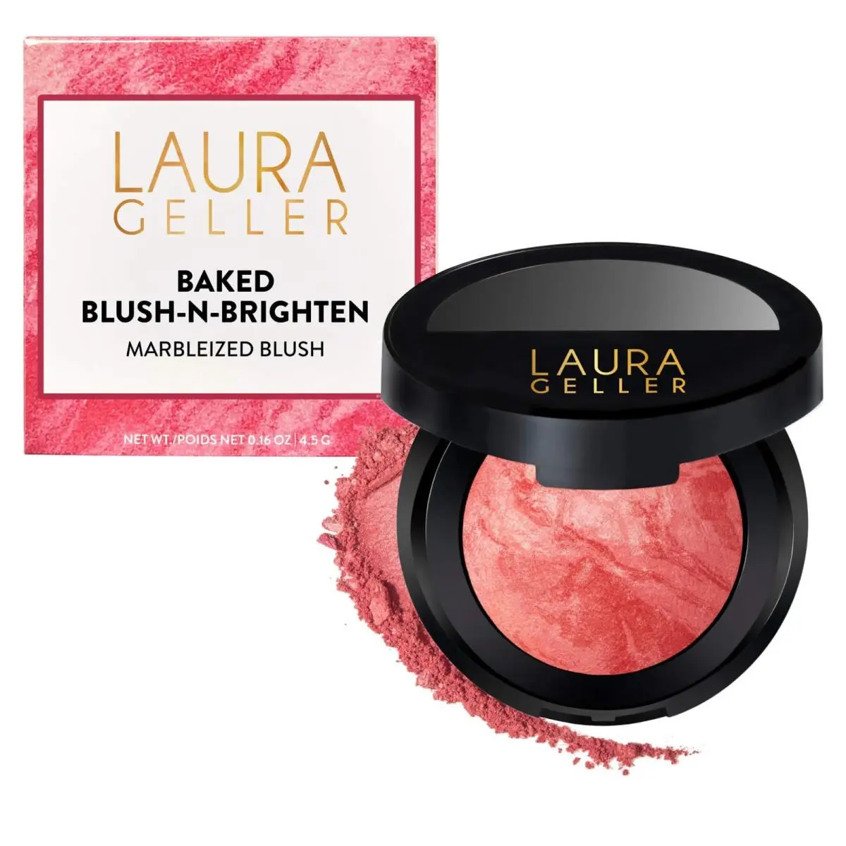 Laura Geller Baked Blush-n-brighten 0.16 Ounce Pack of 1 04 Cherry Custard