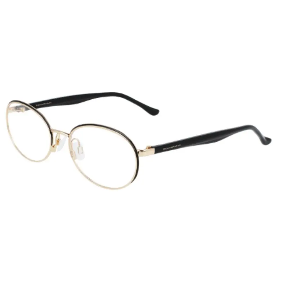 Donna Karan DO3001 717 Gold/black Round Eyeglasses 51-17-135mm