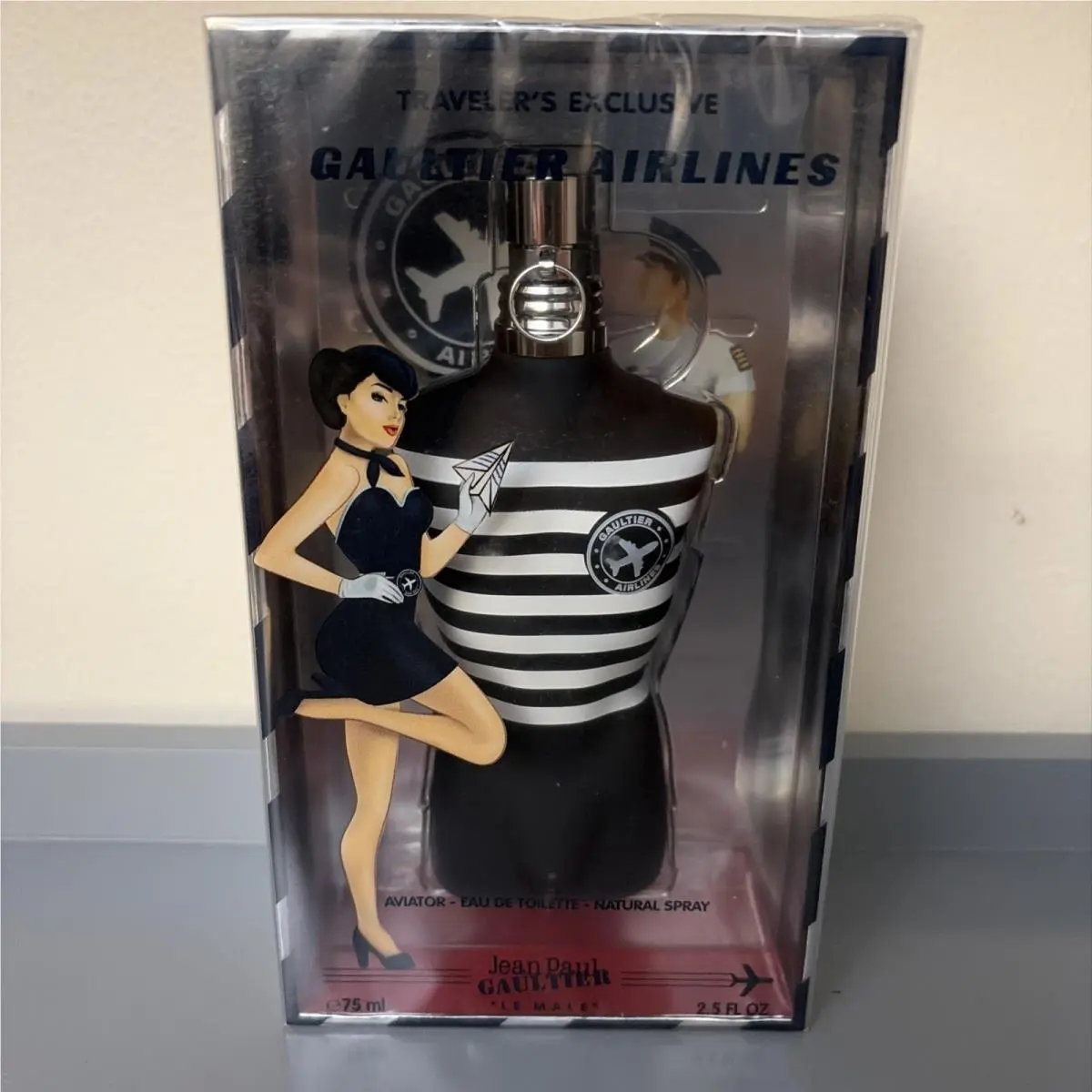 Jean Paul Gaultier Jpg Le Male Airlines Aviator Eau De Toilette 2.5Oz 75ML