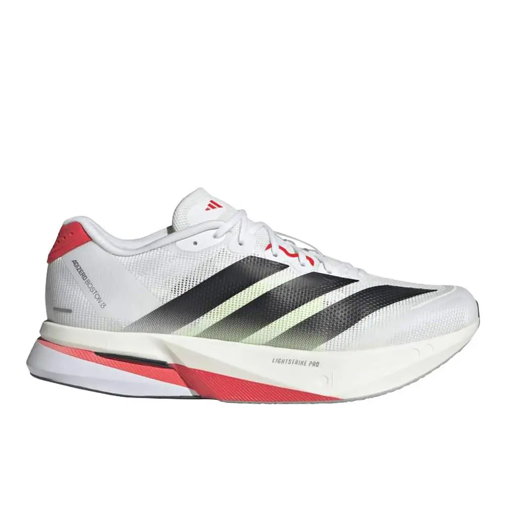 Adidas Adizero Boston 13 Mens Black White Sneakers Athletic Shoes JS4932