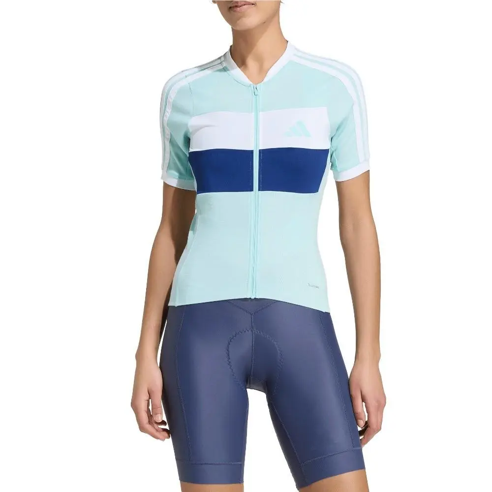 Adidas clothing - adidas Tempo Merino Cycling Jersey - SB1158-KB9577 - Blue 0