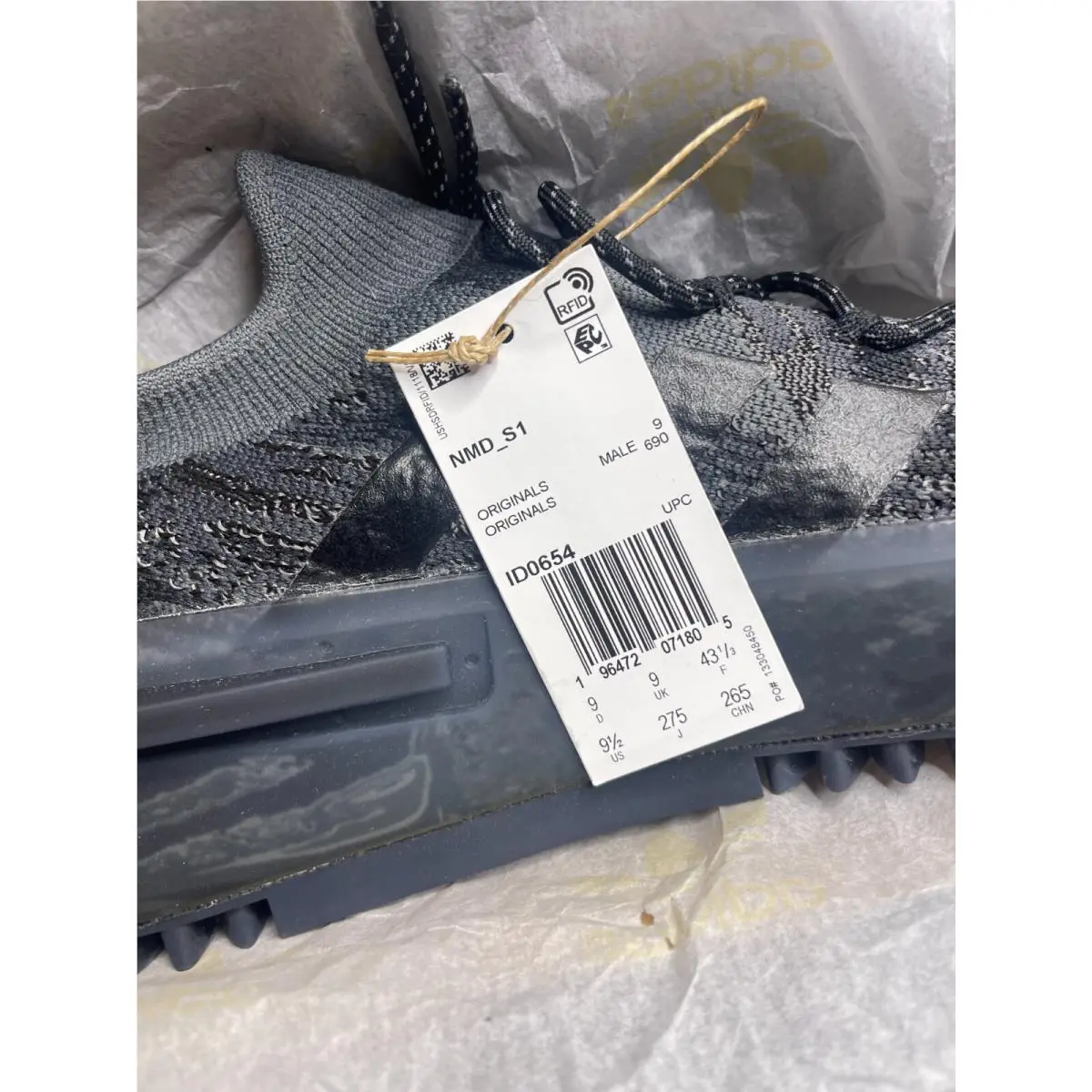 Adidas shoes - adidas NMD S1 - NMD - ID0654 - Core Black / Core Black / Grey Five 13