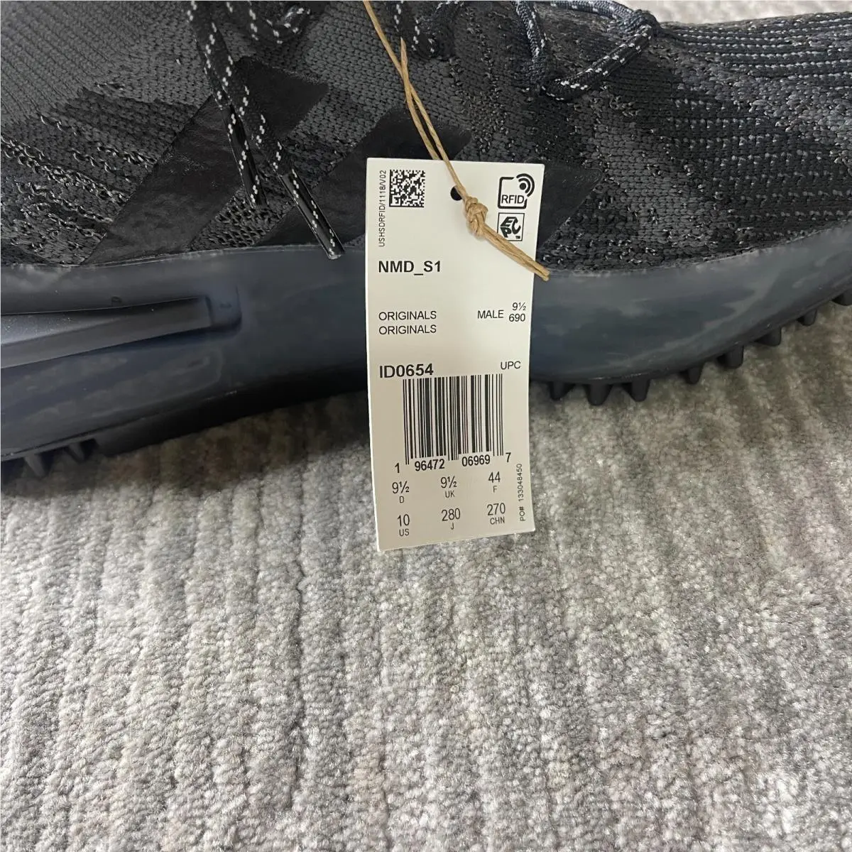 Adidas shoes - adidas NMD S1 - NMD - ID0654 - Core Black / Core Black / Grey Five 5