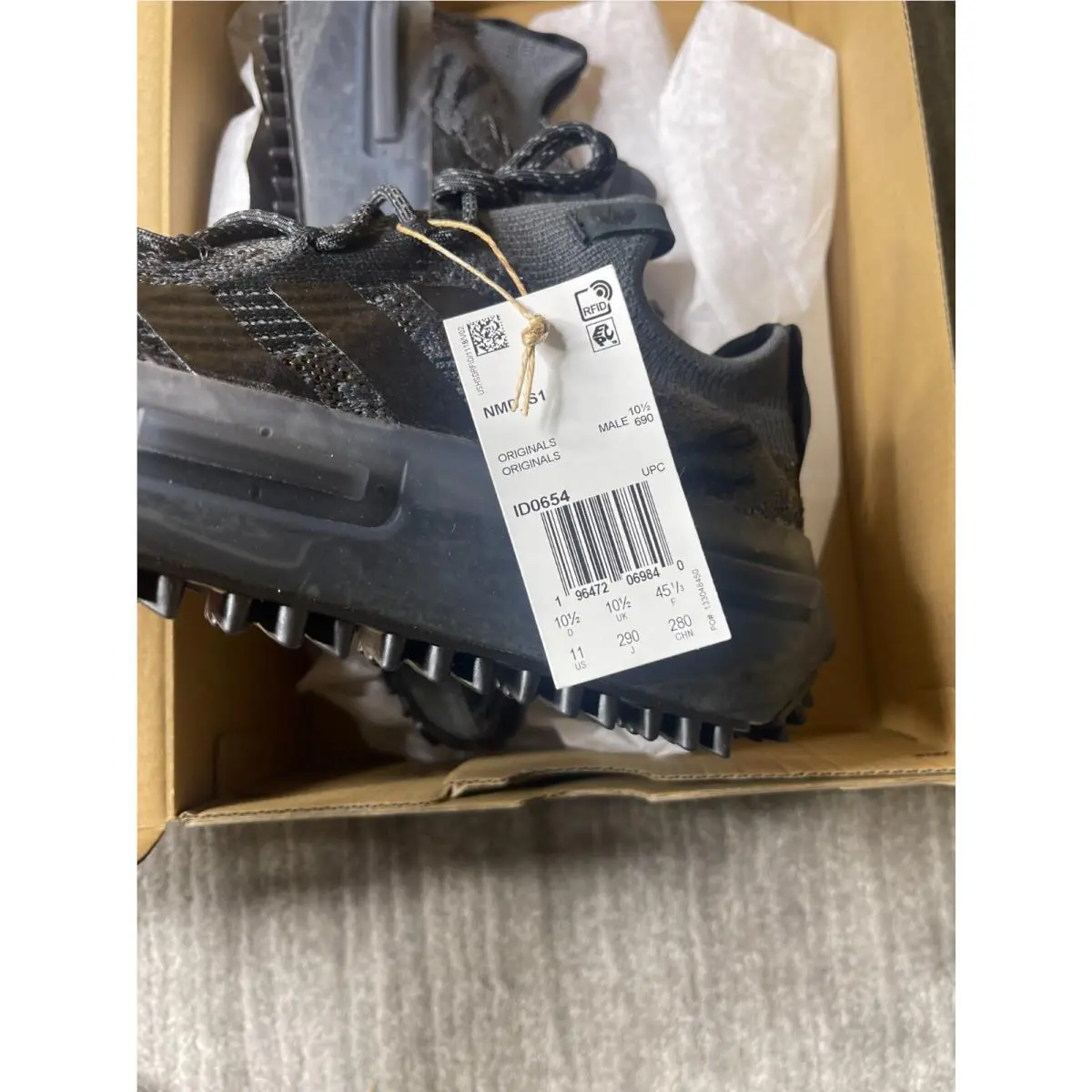 Adidas shoes - adidas NMD S1 - NMD - ID0654 - Core Black / Core Black / Grey Five 26