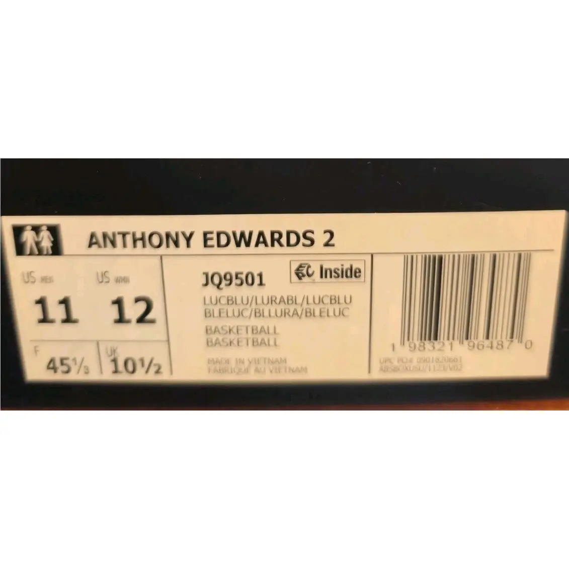 Adidas shoes - Anthony Edwards 2 - Anthony Edwards - JQ9501 - Blue 4