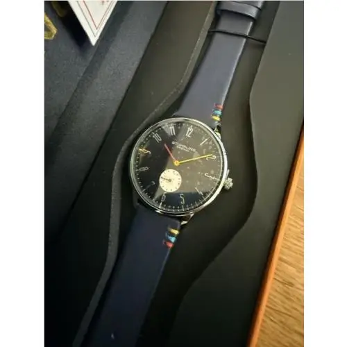 Stuhrling Men`s Watch Blue Dial with Blue Strap
