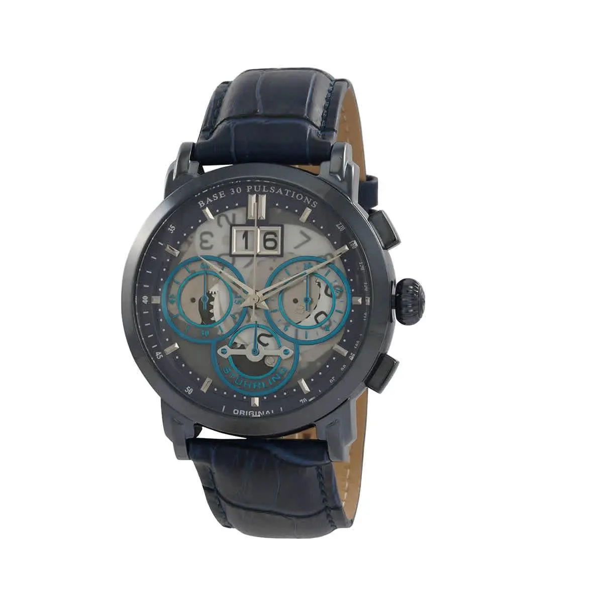 Stuhrling Original M15263 Imperia Blue Dial 47 mm Men`s Watch