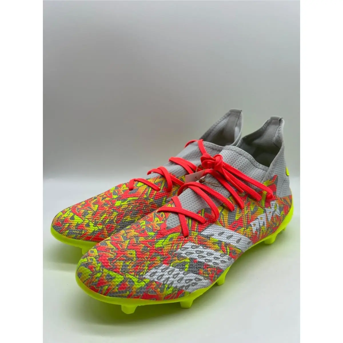 Adidas shoes - Adidas Predator Freak - Predator Freak - FY6531 - Clear Grey / Cloud White / Solar Yellow (UPC: 191985092798) 8