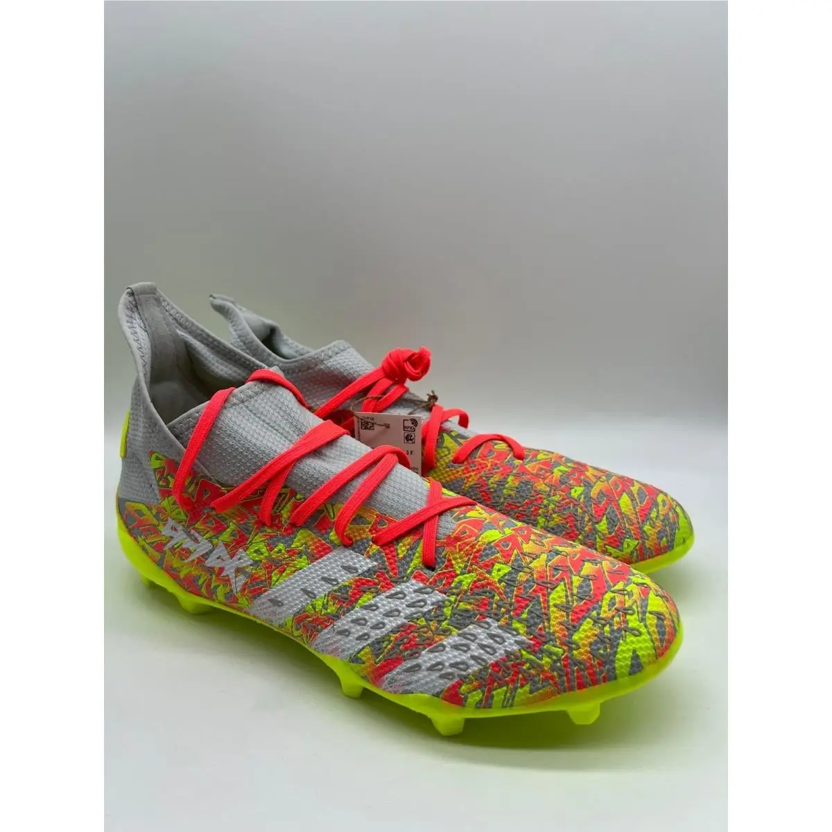Adidas shoes - Adidas Predator Freak - Predator Freak - FY6531 - Clear Grey / Cloud White / Solar Yellow (UPC: 191985092798) 10