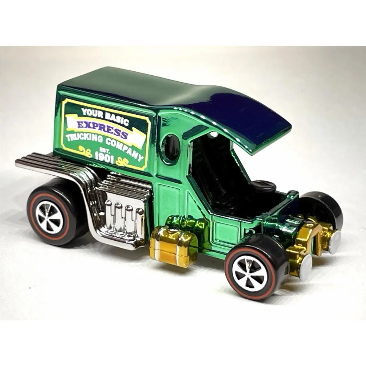 Custom Made Hot Wheels T Totaller Spectraflame Green Redline Diecast Car