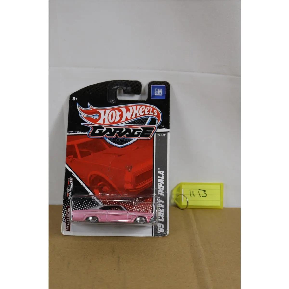 Hot Wheels Garage GM `65 Impala Pink W/real Riders 17/22 Vhtf Rare