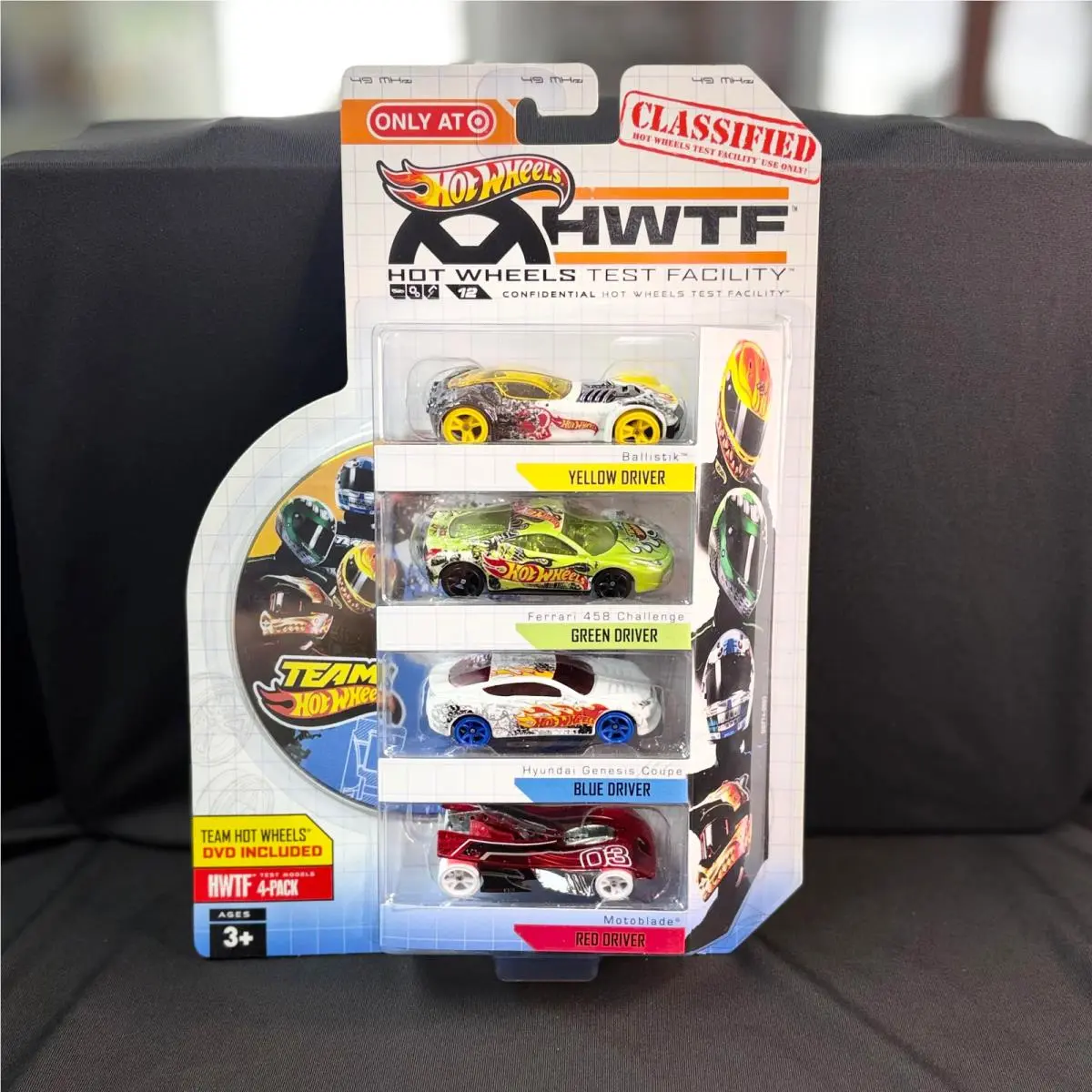 Hot Wheels Target Exclusive Hwtf 4-Pack Team Hot Wheels Ferrari 458 W/dvd BBF72