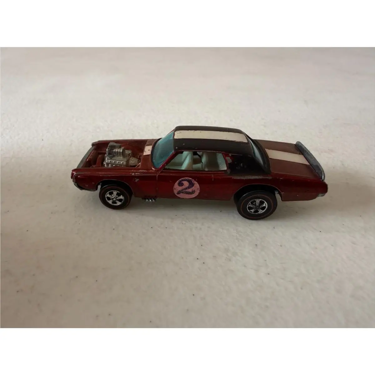 Vintage 1969 Hot Wheels Redline Red Black Tnt Bird Diecast Toy Car 2 CJ2
