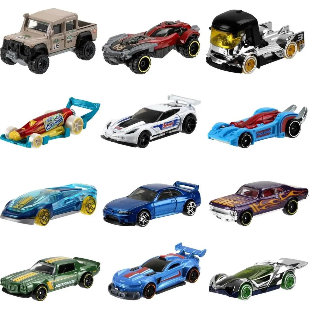 Toy Cars or Trucks Set of 72 Individually Packaged 1:64 Scale Cars Rescue