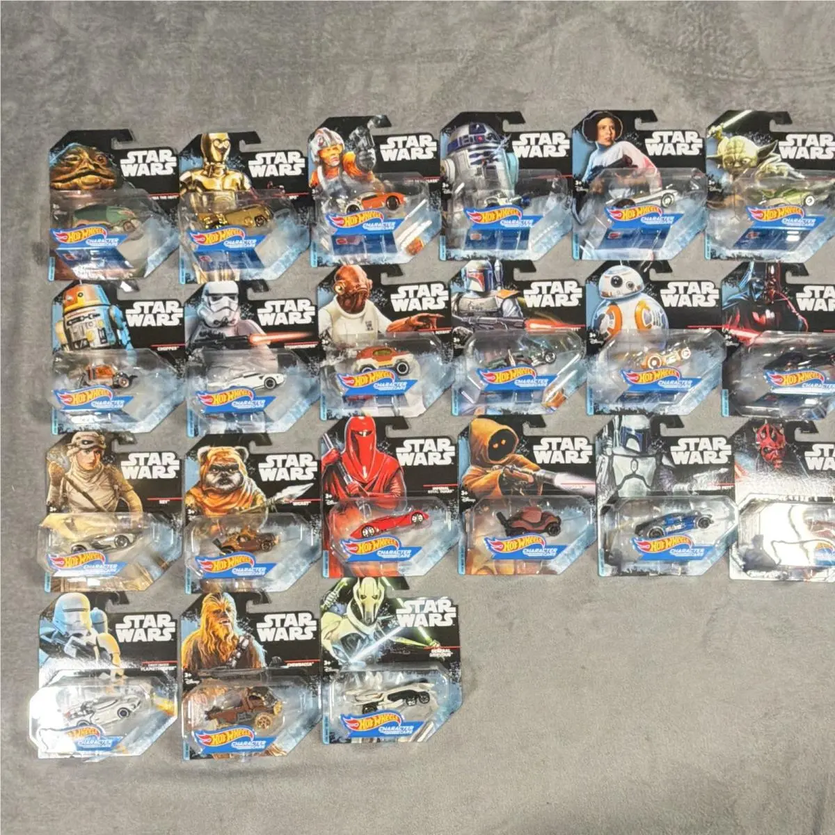 Star Wars Hot Wheels 21 Cars All Different Characters From Same Year