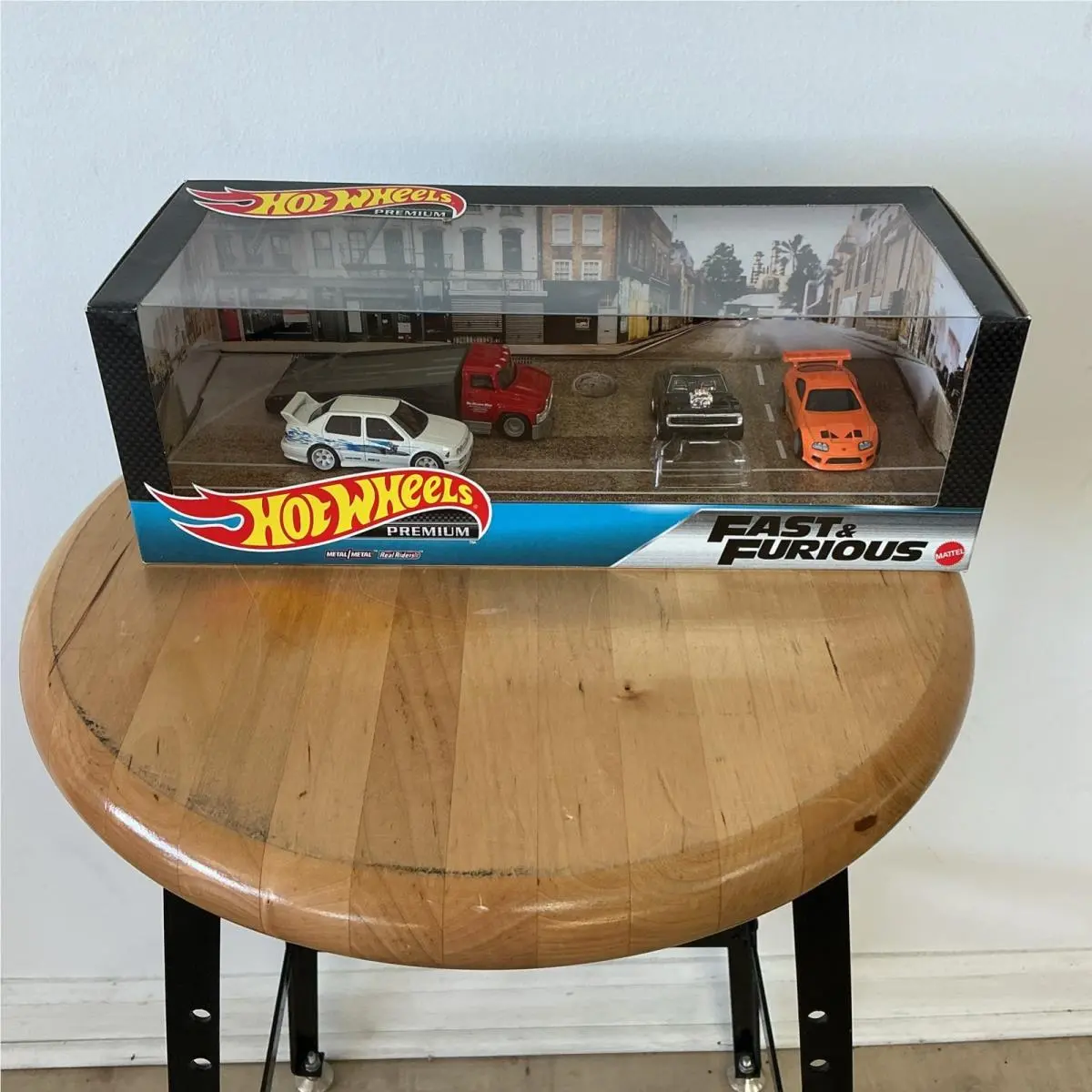 2019 Hot Wheels Premium Fast Furious 4 Piece Diorama Box Set