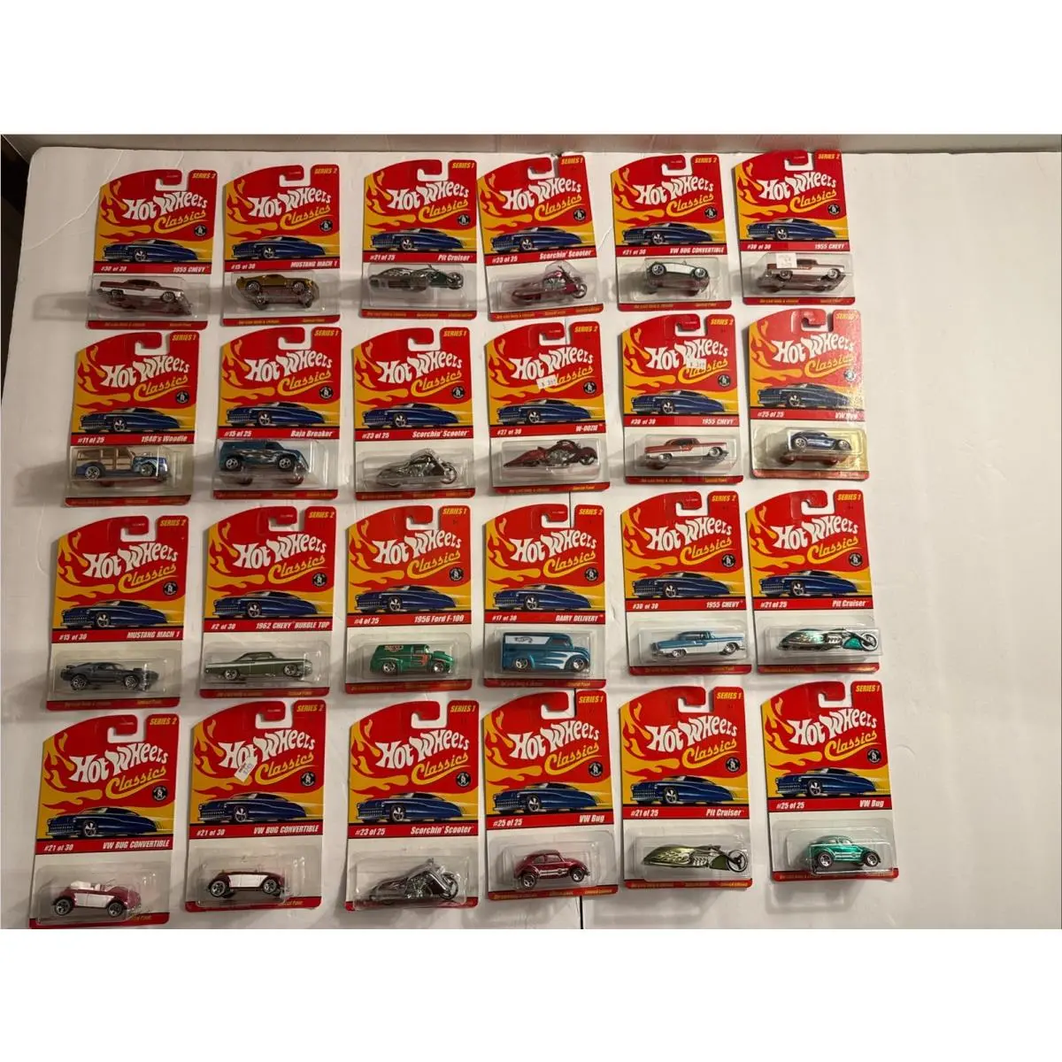 Hot Wheels Classics Series 1 2 Die Cast 24 Assorted Cars Blowout
