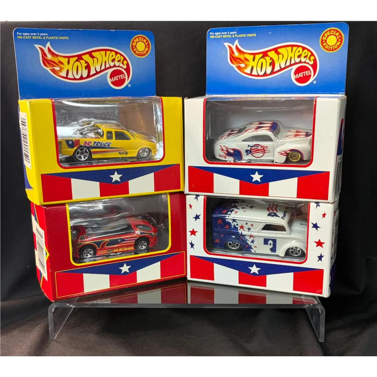 Hot Wheels Puerto Rico 2000 Collection Set of 4