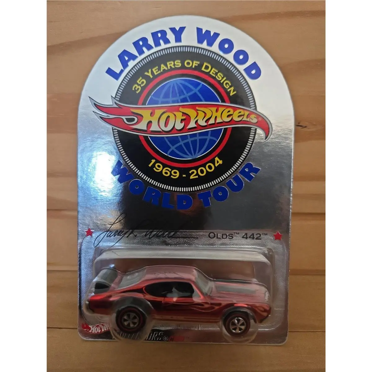 2004 Hot Wheels Red Line Club Rlc Larry Wood Tour Olds 442 in Red 1683/2 500