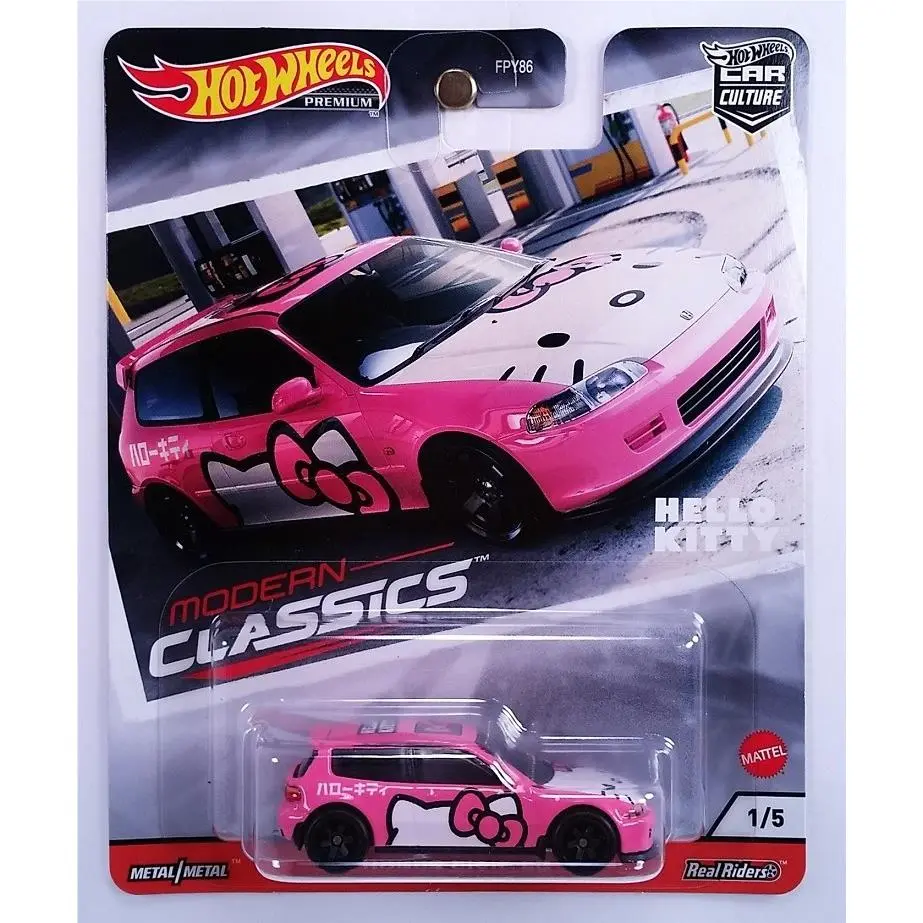 Hot Wheels Car Culture Modern Classics Honda Civic EG Hello Kitty