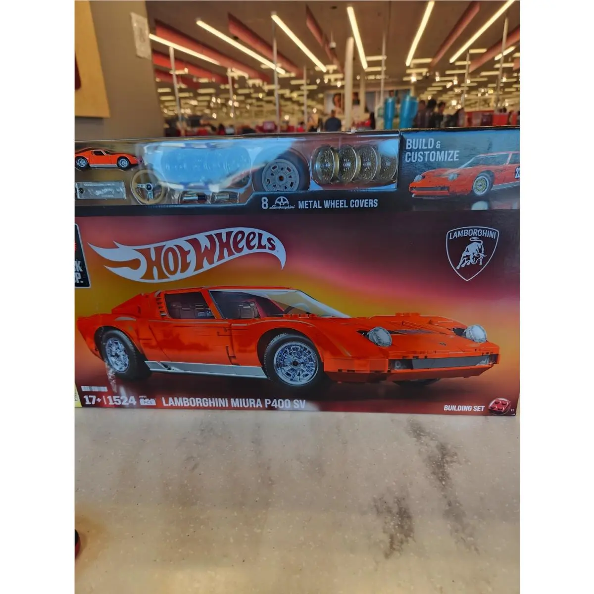 2026 Mattel Brick Shop Hot Wheels `71 Lamborghini Miura P400 SV Building Kit