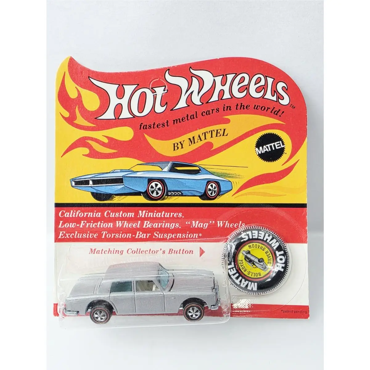 Hot Wheels Redline Rolls Royce Silver Shadow Hk Grey Enamel Very Nice