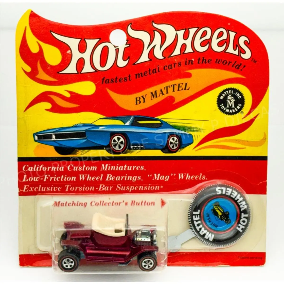 Hot Wheels Redline Hot Heap Rose US White Interior in Blisterpack