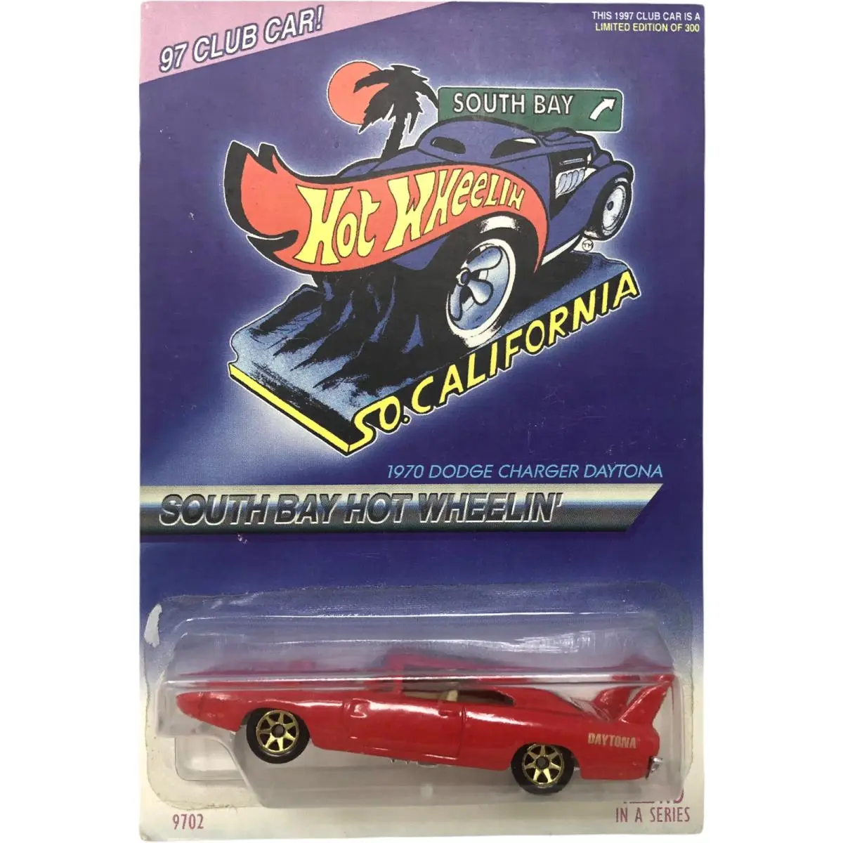 Vtg Nip Hot Wheelin South Bay 1970 Dodge Charger Daytona 97 Club Car Limited