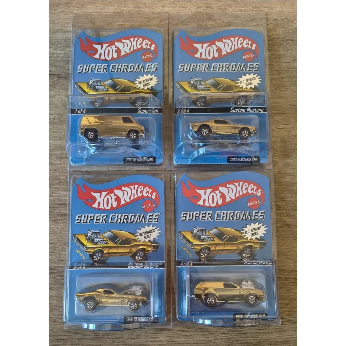 Hot Wheels Rlc 2010 Super Chromes Rewards Cars Set of 4